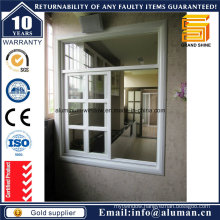 Electrophoresis Champagne Glass Aluminum Sliding Window with Security Grill